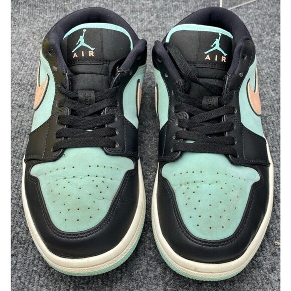 Air Jordan 1 Low SE Tropical Twist Men\'s Size 9.5 Teal Black Sneakers CK3022-301 main image 7